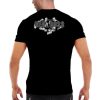 Scarface tee shirt in black with texts on back of shirt saying Real Boss, the money.