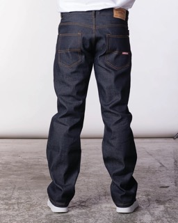 dark blue jeans (back view)