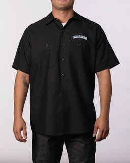 black polo shirt