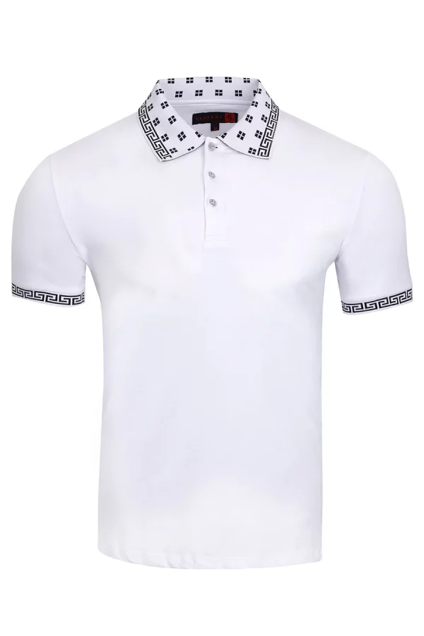 White fashion polo from Vassari brand