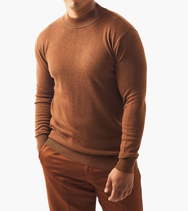 Stacy Adam modern fit sweater in khaki color