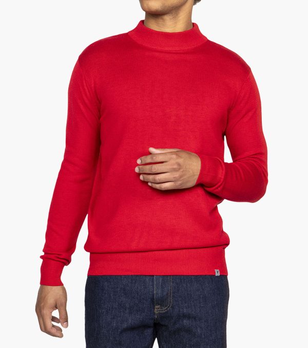 Stacy Adams modern fit sweater in red