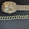 Iced Carat Silver Watch Set
