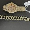 Iced Carat Gold Watch Set