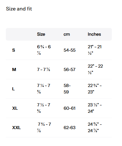 Kangol Hats Size Chart