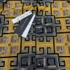 Silver Stone Yellow Regular Fit Baroque Fashion Dress Shirt